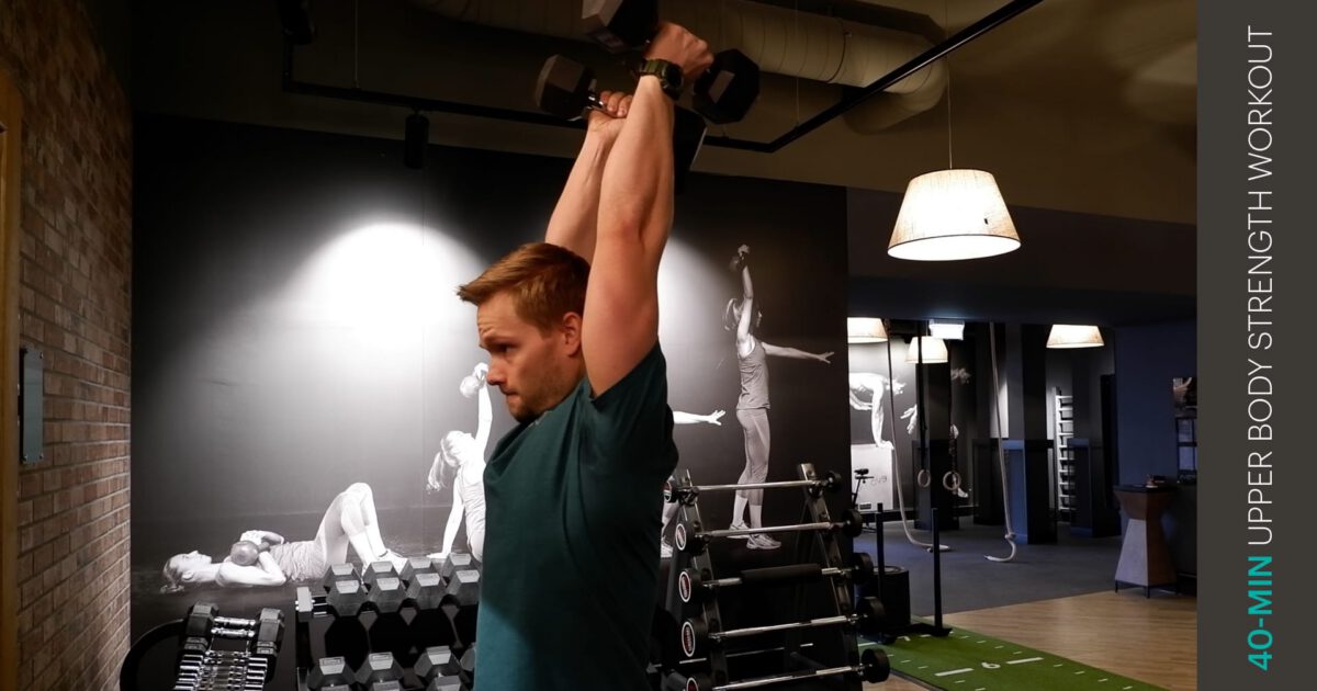 upper body strength workout | entraînement de force du haut du corps
