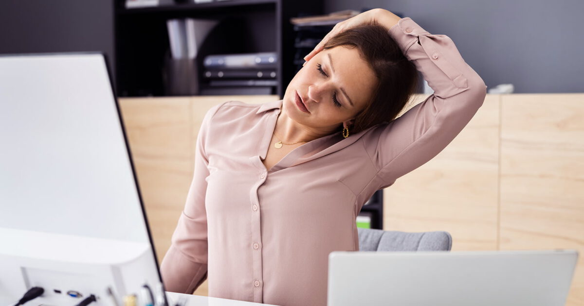 Nackenschmerzen - douleurs au cou - neck pain - EVO Fitness